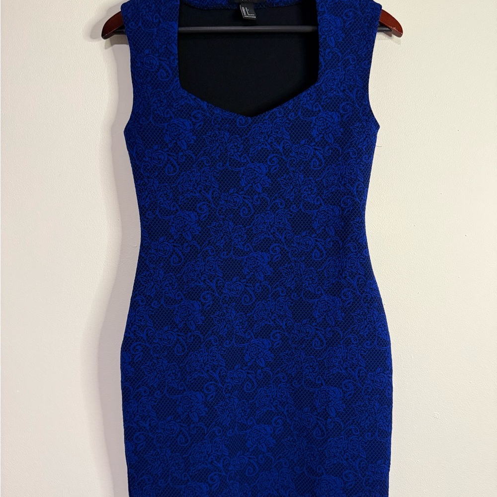 Forever 21 Royal Blue Floral Dress